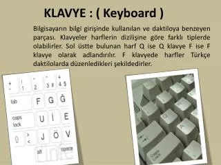 klavye keyboard