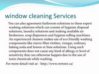 window cleaning Services
