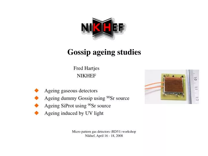 gossip ageing studies
