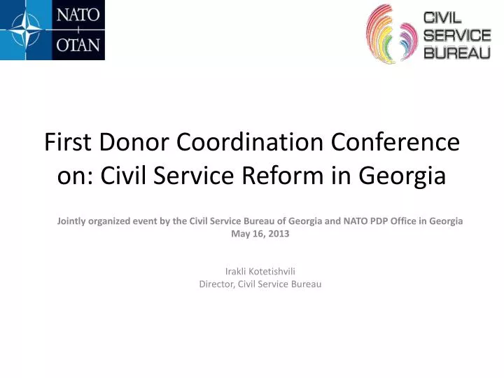 first donor coordination conference on civil service reform in georgia