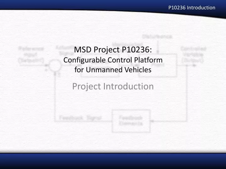 msd project p10236 configurable control platform for unmanned vehicles