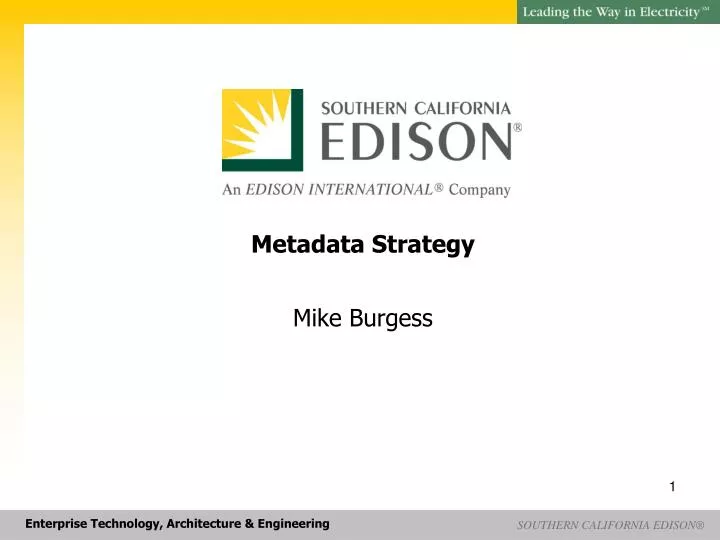 metadata strategy mike burgess