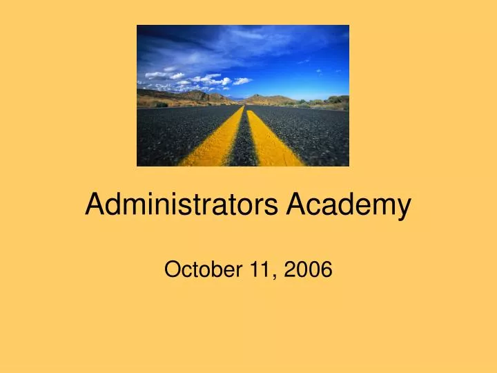 administrators academy