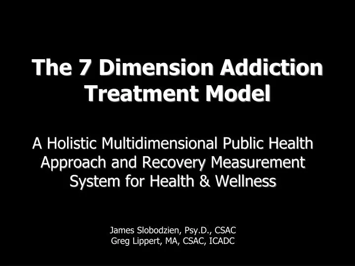 the 7 dimension addiction treatment model