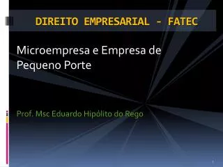 direito empresarial fatec