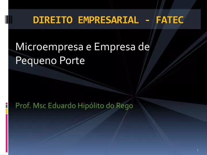 direito empresarial fatec