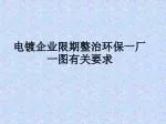 电镀企业限期整治环保一厂一图有关要求 - slide 1