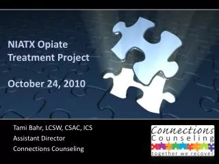 NIATX Opiate Treatment Project October 24, 2010