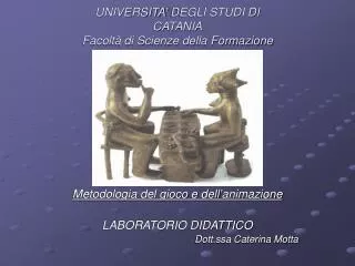 universita degli studi di catania facolt di scienze della formazione