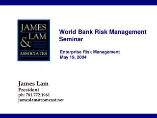 World Bank Risk Management Seminar
