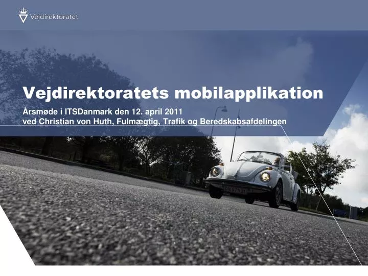 vejdirektoratets mobilapplikation