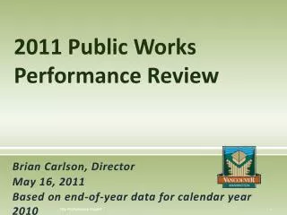 2011 Public Works Performance Review