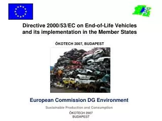 European Commission DG Environment Sustainable Production and Consumption