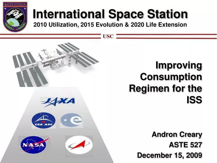 international space station 2010 utilization 2015 evolution 2020 life extension