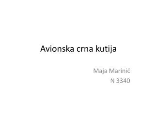 avionska crna kutija