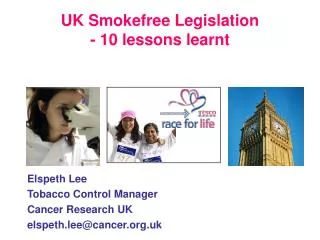 UK Smokefree Legislation - 10 lessons learnt