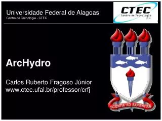 archydro carlos ruberto fragoso j nior www ctec ufal br professor crfj