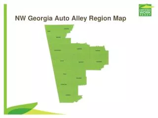 NW Georgia Auto Alley Region Map