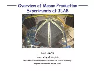 Overview of Meson Production Experiments at JLAB
