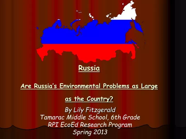 russia are russia s environmental problems as large as the country