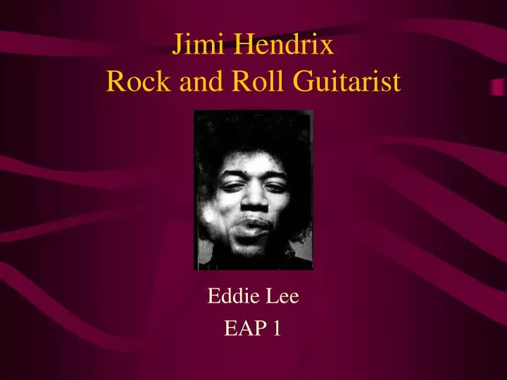 jimi hendrix rock and roll guitarist