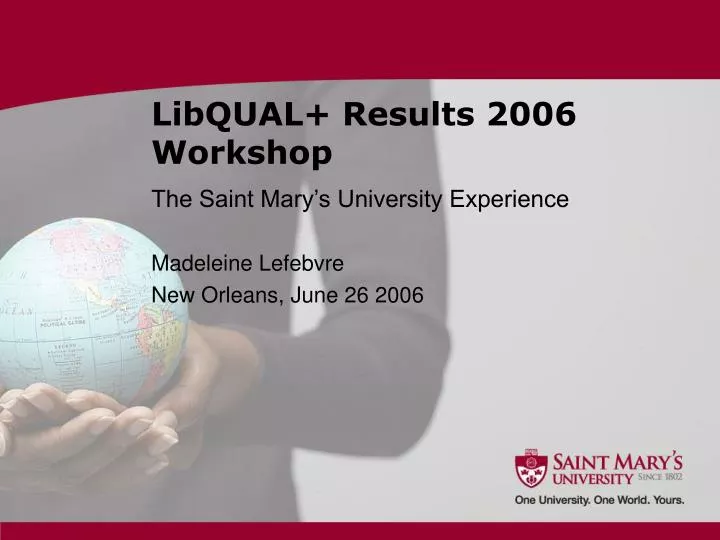 libqual results 2006 workshop