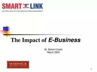 The Impact of E-Business