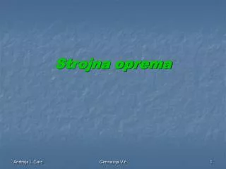 strojna oprema