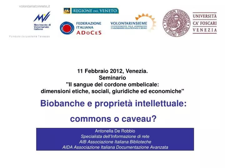 biobanche e propriet intellettuale commons o caveau