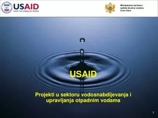 USAID Projekti u sektoru vodosnabdijevanja i upravljanja otpadnim vodama