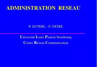 administration reseau
