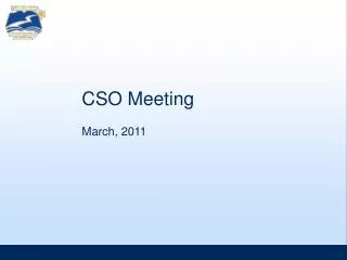 CSO Meeting