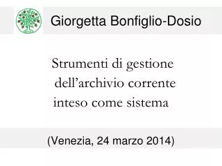 giorgetta bonfiglio dosio