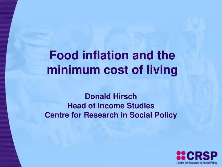 food inflation and the minimum cost of living
