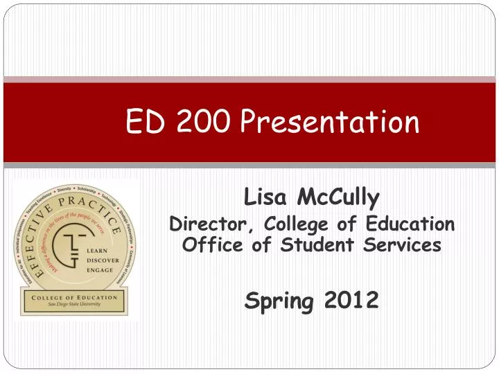 ed 200 presentation