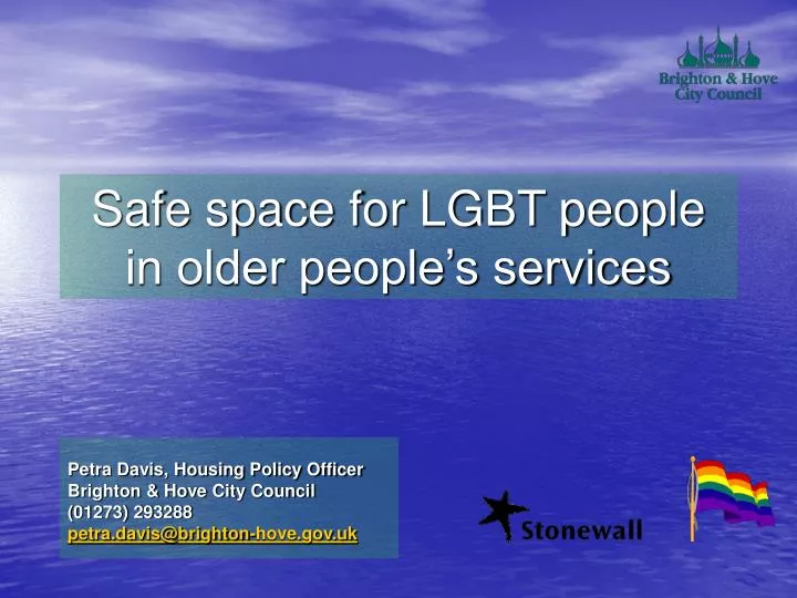 safe space for lgbt people in older people s services