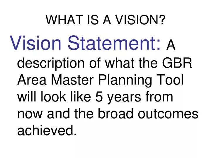 what is a vision