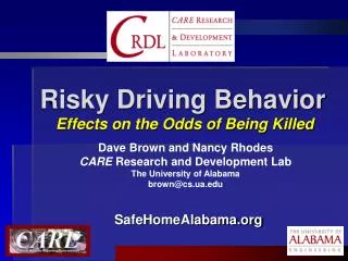 Risky Driving Behavior Effects on the Odds of Being Killed