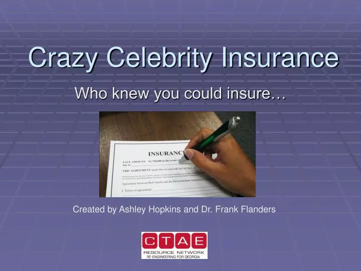 crazy celebrity insurance