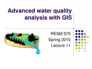 Advanced water quality analysis with GIS