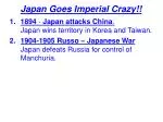 Japan Goes Imperial Crazy!!