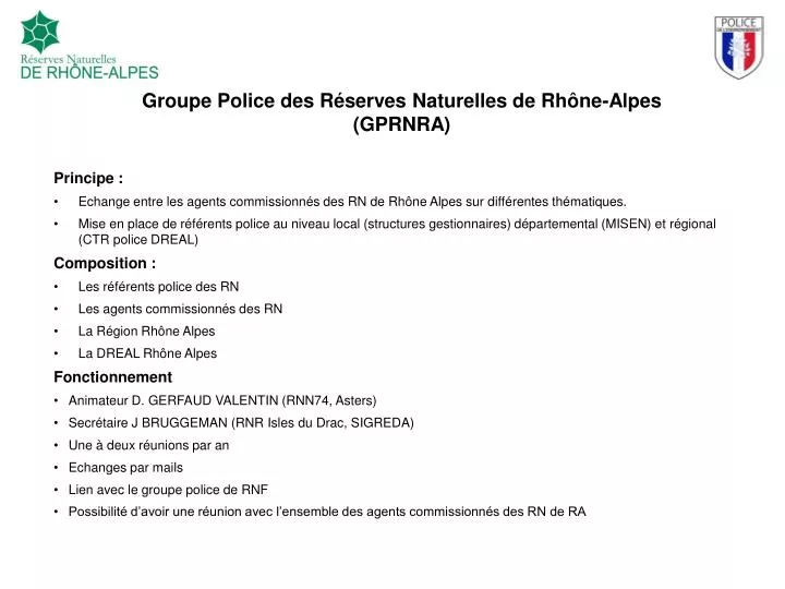 groupe police des r serves naturelles de rh ne alpes gprnra