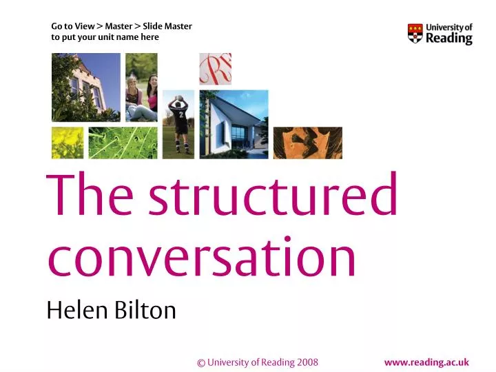 the structured conversation