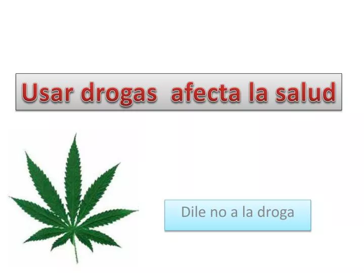 dile no a la droga