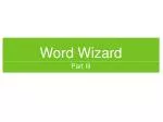 Word Wizard - slide 1