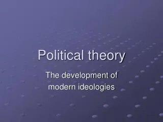Political theory
