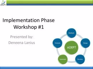 Implementation Phase Workshop #1