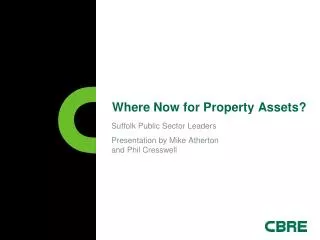 Where Now for Property Assets?