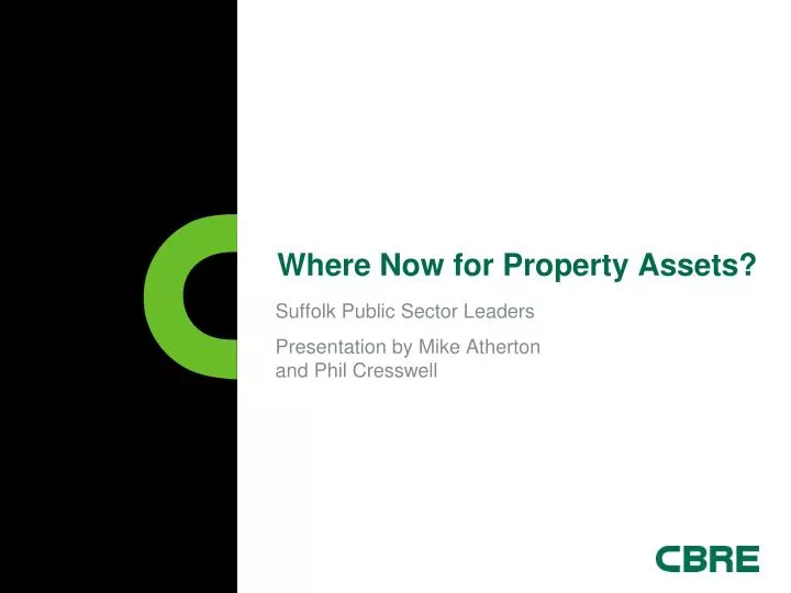 where now for property assets