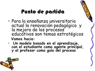 punto de partida